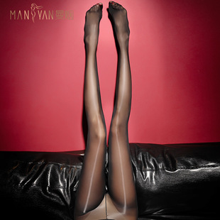 Man Yan Yao series 1D second generation closed crotch oil bright pantyhose leg socks first line sexy oil stockings 7146
