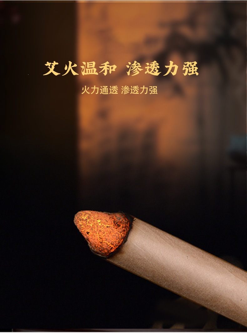 Moxa Sticks Ai Tiao 艾条 Artemisia argyi Mugwort Rolls for Moxibustion and Aromatherapy 50 Pack with Stainless Steel Base specifications