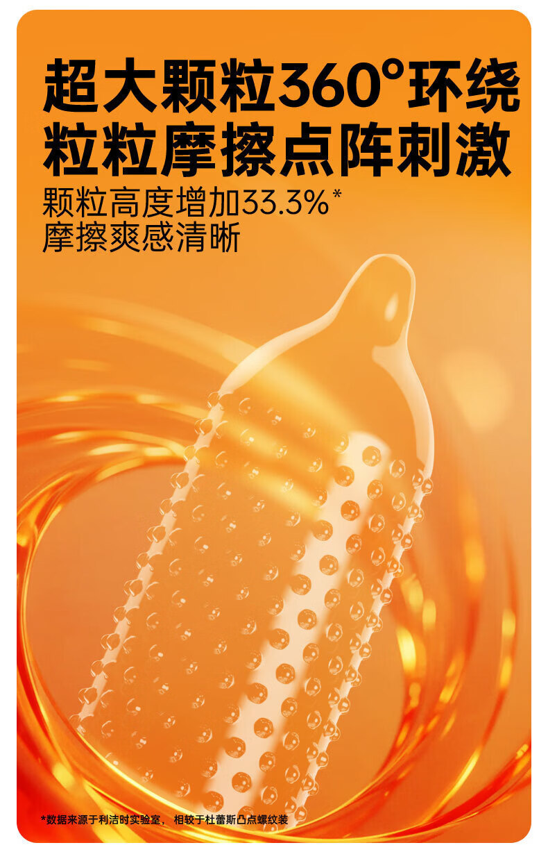 Durex Q-Elastic Large Particle Latex Condoms, 10-Pack — detail image 3