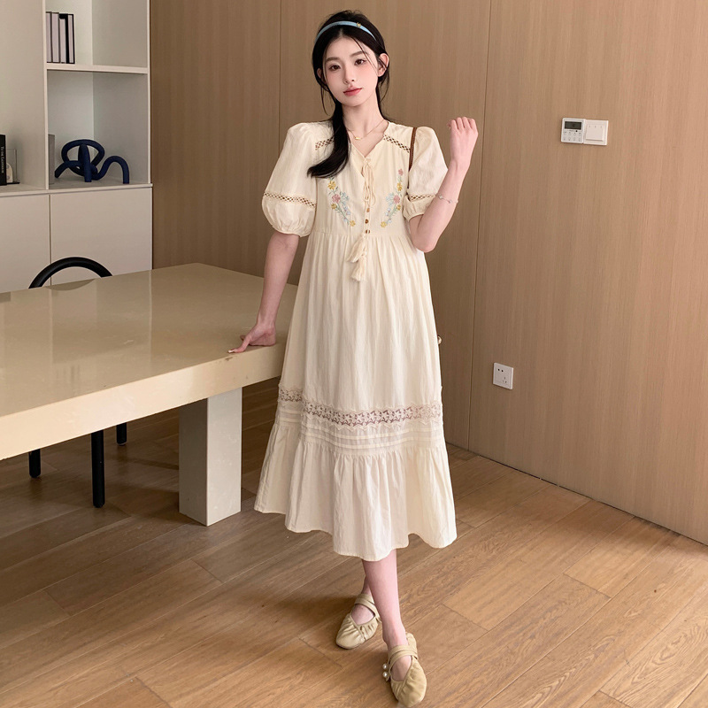 Summer New Embroidered Dress Ethnic Vacation Dress Maternity Dress