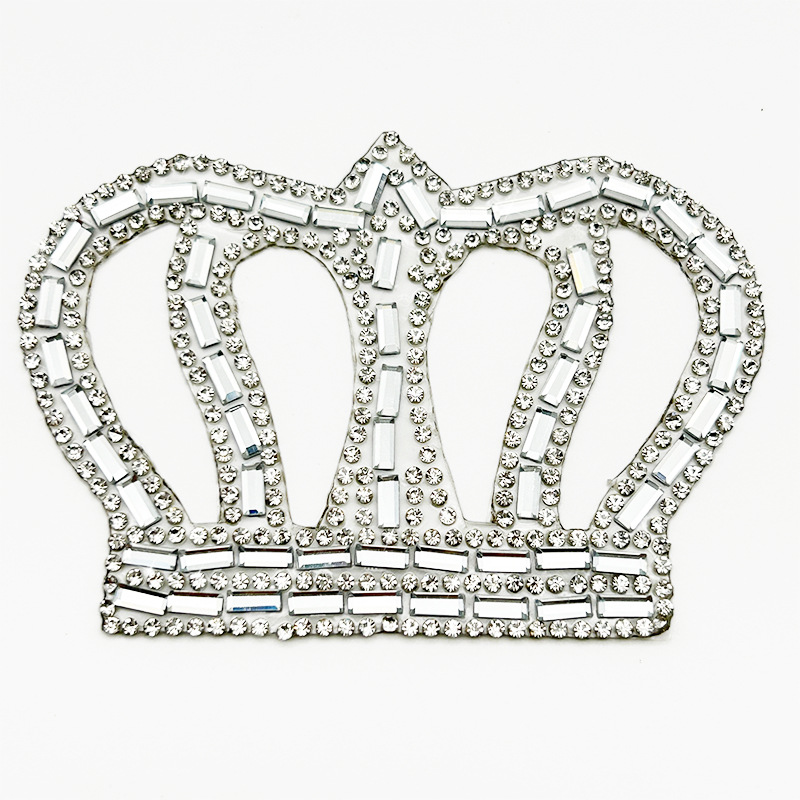 Joyas de diamante de corona accesorios de ropa parche autoadhesivo zapatos sombreros diamante de cristal DiDi joyas de decoración diamante