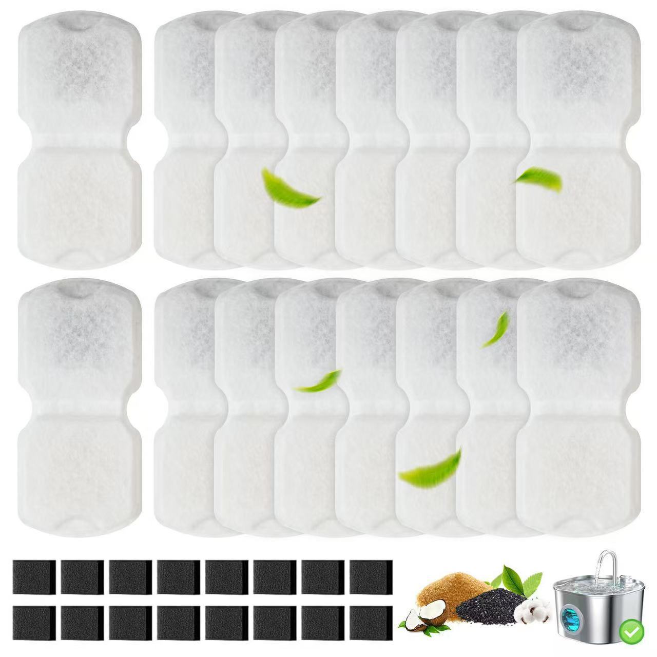宠物饮水机滤芯猫咪喷泉过滤器喂水器活性炭过滤棉猫狗饮水器配件