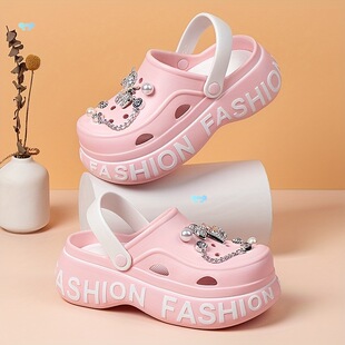 Letter Design Clogs Comfortable Women's Clogs Letterľ��