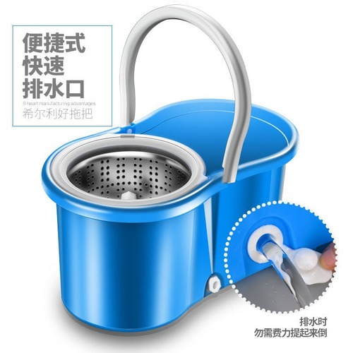 Wanben mop wholesale manufacturer direct sales dual drive rotating hand pressure gift mop mop bucket good god mop bucket