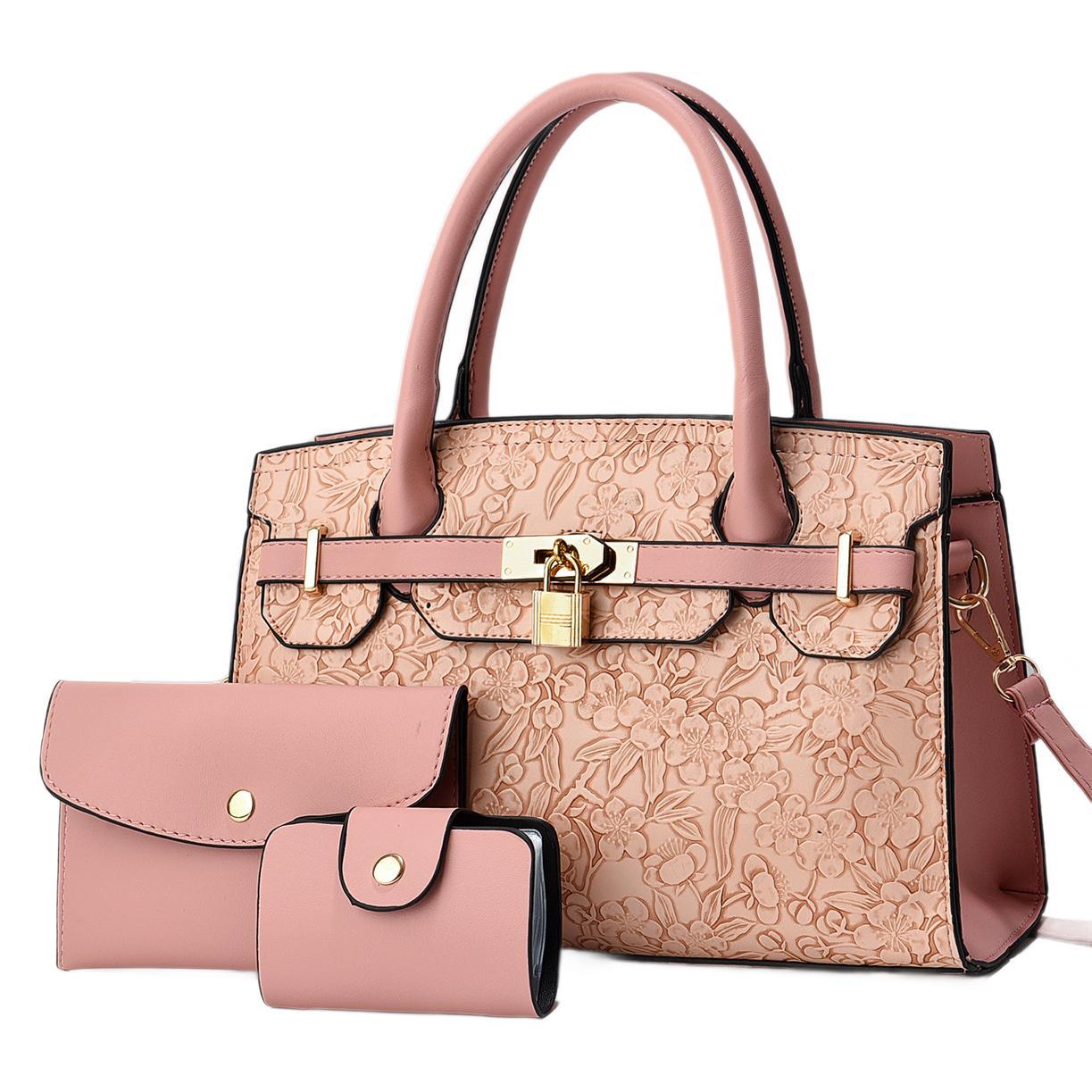 Taizhou fábrica de bolsas de mujer nueva bolsa de comercio exterior bolsas de mano bolsas de tres piezas bolsas clásicas transfronterizas