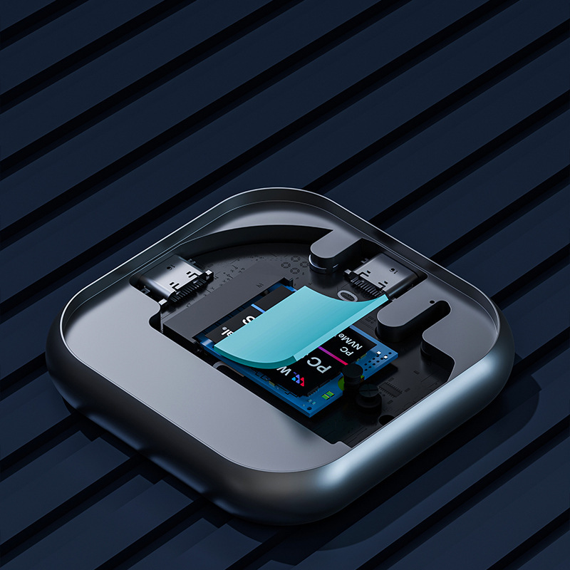 Cross-Border M.2 2230 Nvme Ssd Magnetic Hard Drive Box Mobile Phone Tablet External Type-C Mobile Hard Drive Box