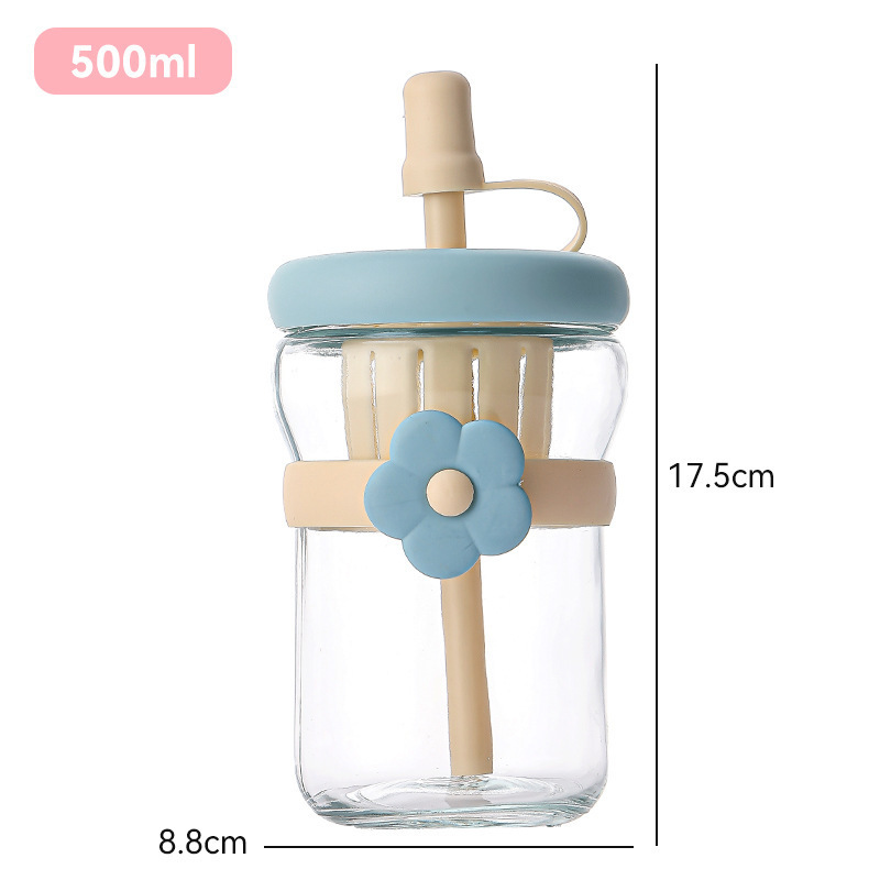 新しいかわいいマカロングラスストローカップ茶水分離ポータブルカップギフトカップ広告カップ卸売|undefined