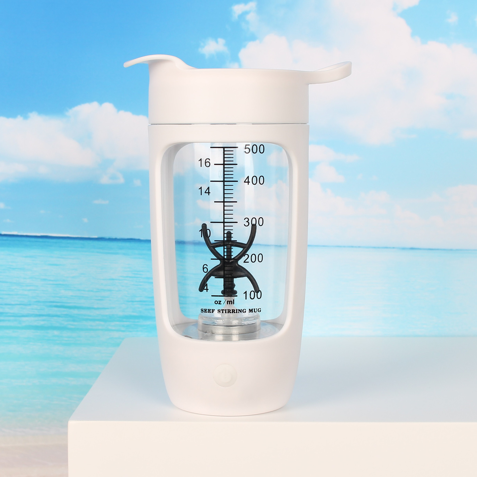 Vaso Mezclador Eléctrico Automático de Tritan Recargable para Deporte y Oficina