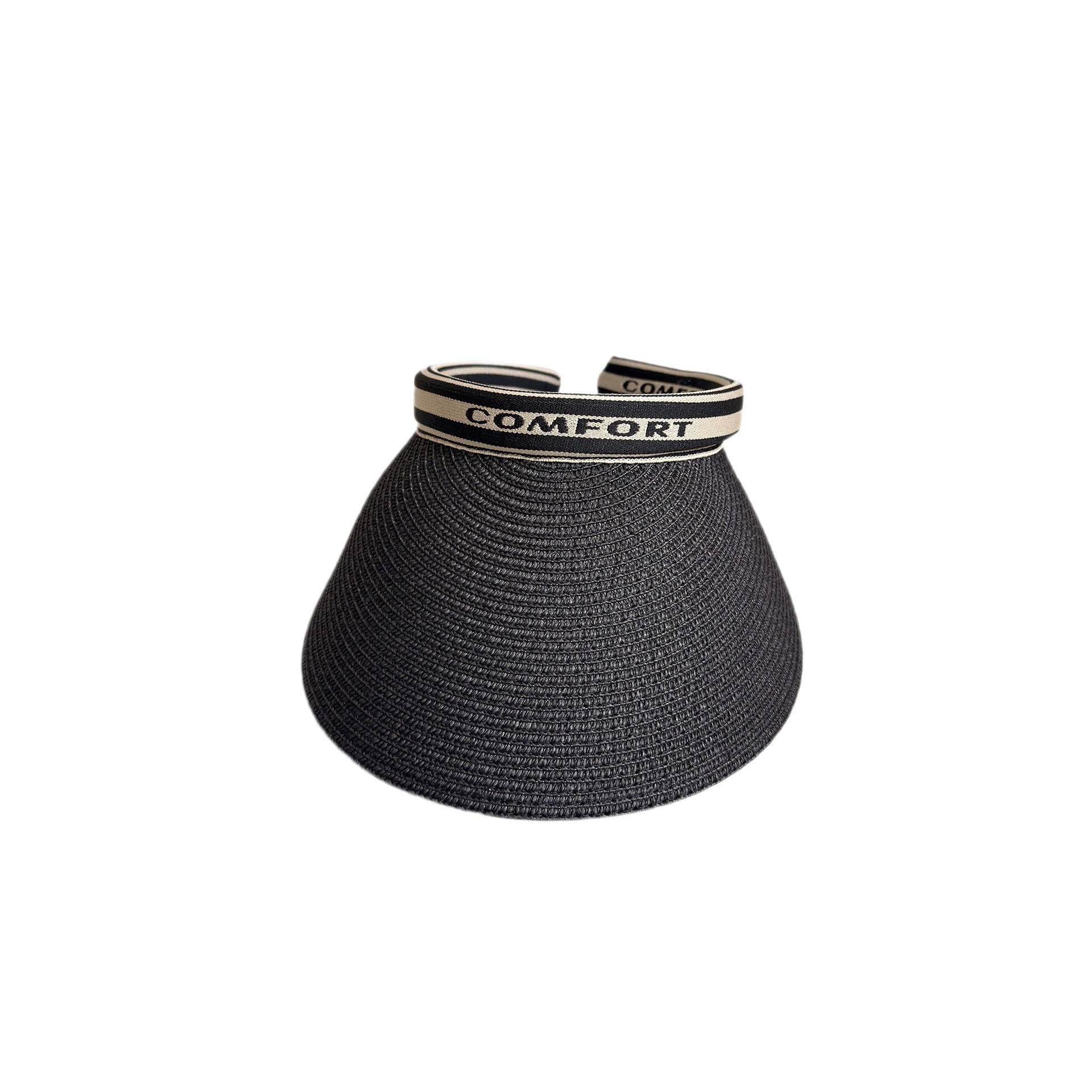 Damen-Sommer-Sonnenschutzhut mit breiter Krempe, Strohgewebe, Stirnband, vielseitiger Gesichtsschutz für Outdoor-Aktivitäten_voghion.com