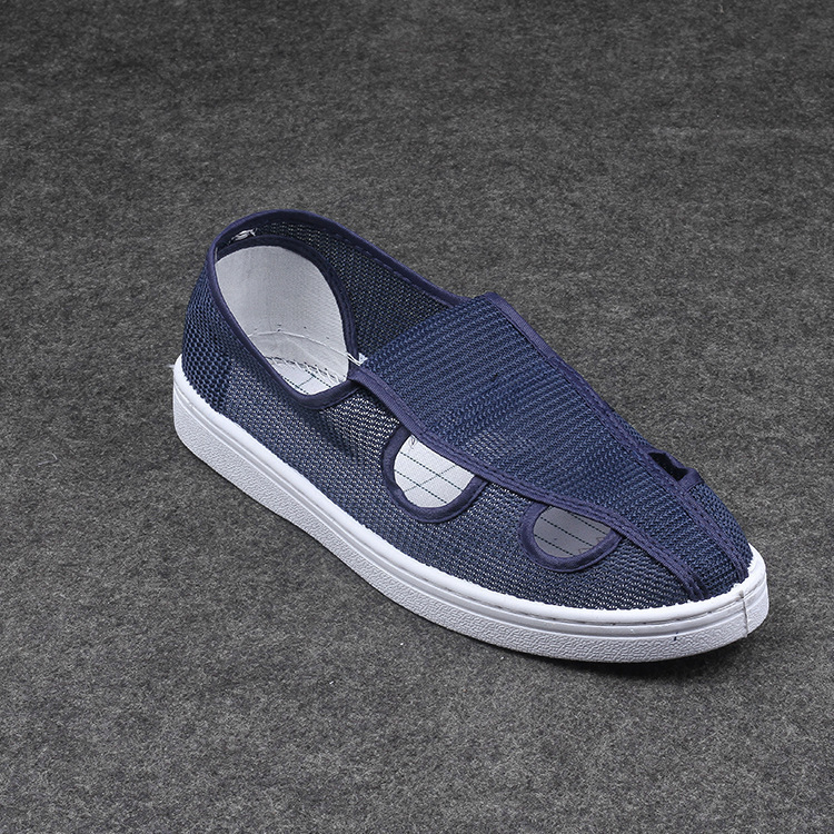 厂家直销防静电鞋  低帮透气网鞋 全网四孔绝缘工作车间鞋夏季