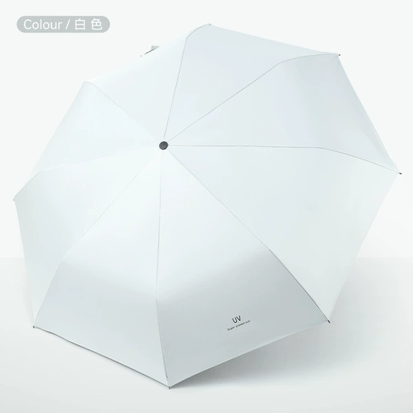 [Manual Umbrella] 8 Fracture Umbrella -UV Umbrella -White