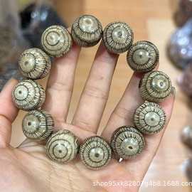 小叶买麻藤金丝藤2.0手串批发鬼眼对眼佛珠文玩念珠单圈手链男款