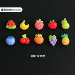 Милый маленький фруктовый аксессуар, серьги, клипсы, заколка для волос, украшение для ногтей