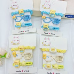 組み合わせセット バターベア かわいいヘアピン ゴムバンド 小さめ フレッシュ 万能 カモノハシクリップ シンプル 高級 ヘアアクセサリー 女性用