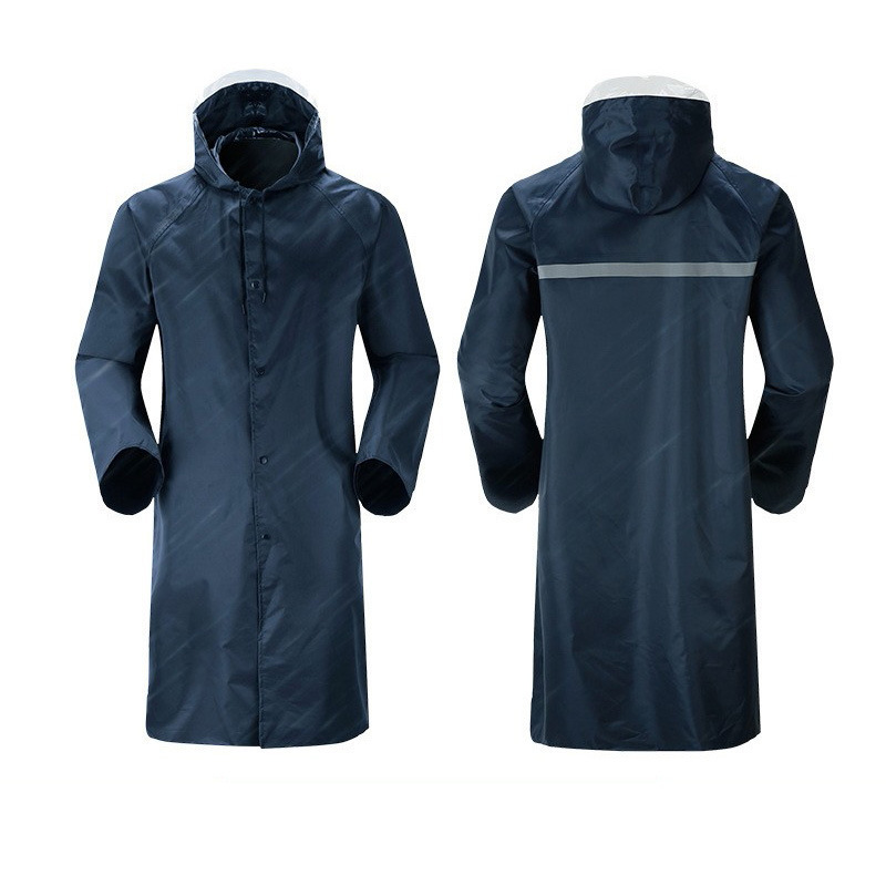 Li Bizheng High-elastic Long Windbreaker Raincoat Poncho Adult Long Anti-light Strip Safe Riding Hiking Rescue Waterproof