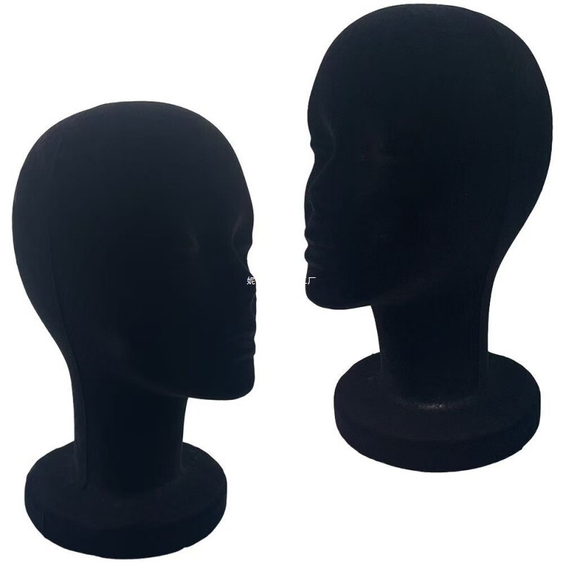 人の頭の男女の泡の頭は偽の頭の型のかつらのモデルの頭の男を展示します。|undefined