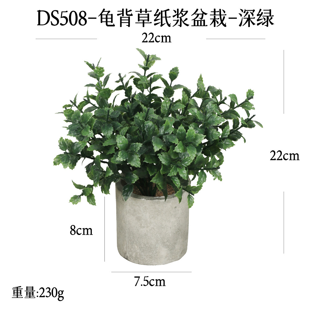 Más de 240 combinaciones populares de macetas con plantas verdes artificiales, decoraciones para el hogar, flores artificiales, bonsáis cilíndricos de pulpa de papel.