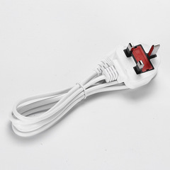 白色大英規8字尾 BS帶保險絲英標香港馬來西亞插頭八字尾電源線