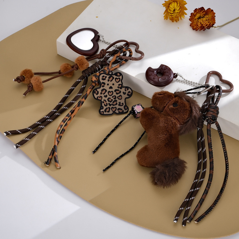 2026 New Model Instant Wealth Doll Bag Pendant Personalized Acrylic Leopard Print Bear Bag Charm Phone Pendant for Women 2026 New Model Instant Wealth Doll Bag Pendant Personalized Acrylic Leopard Print Bear Bag Charm Phone Pendant for Women