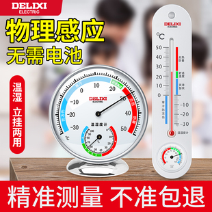 Thermometer Household Indoor Electronic Room Temperature Greenhouse Pharmacy Baby Room Wall-Mounted Temperature and Humidity Meter