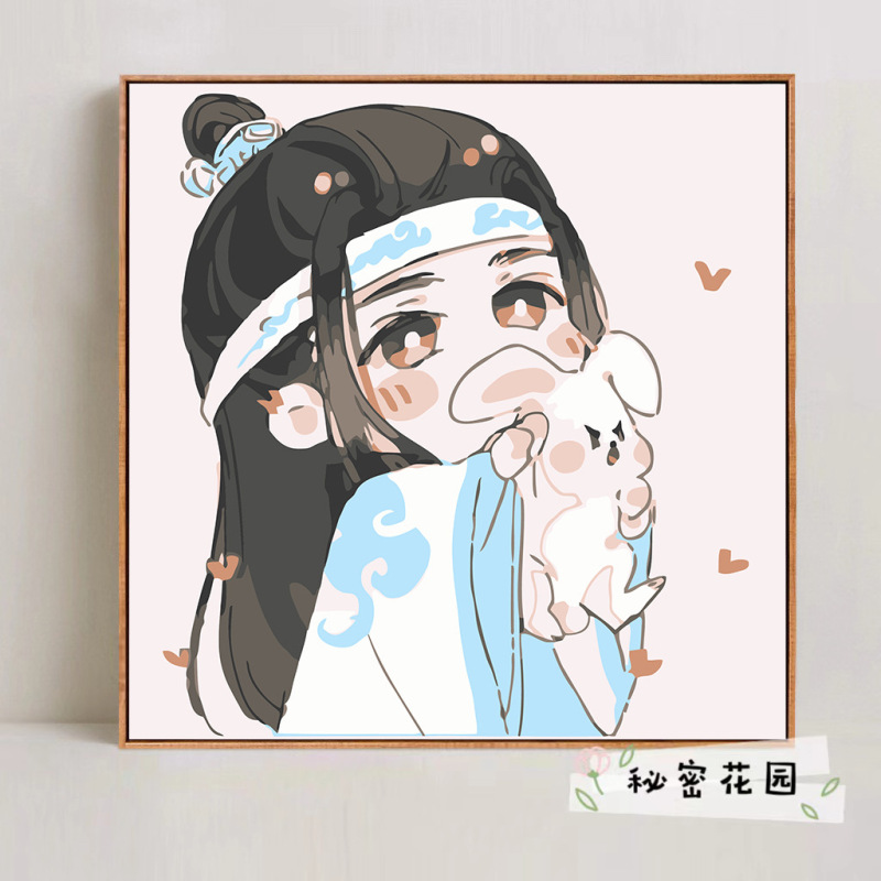 Moaodiantianguan デジタル油絵 diy 手作りデジタル着色漫画アニメーション減圧装飾画メーカー卸売|undefined
