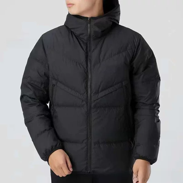 Foreign trade sports warm cotton-padded jacket men's cotton-padded jacket sports jacket hooded short down cotton-padded jacket CU4405