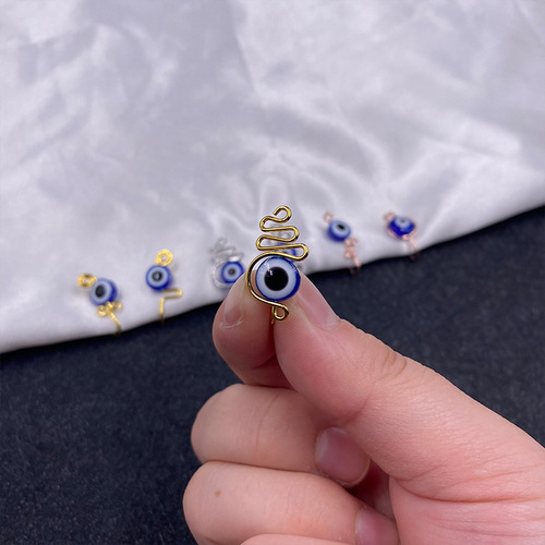 Amazon's best-selling stone nose clip, colored stone stainless steel nose ornaments, no punching, personalized fashion jewelry wholesale