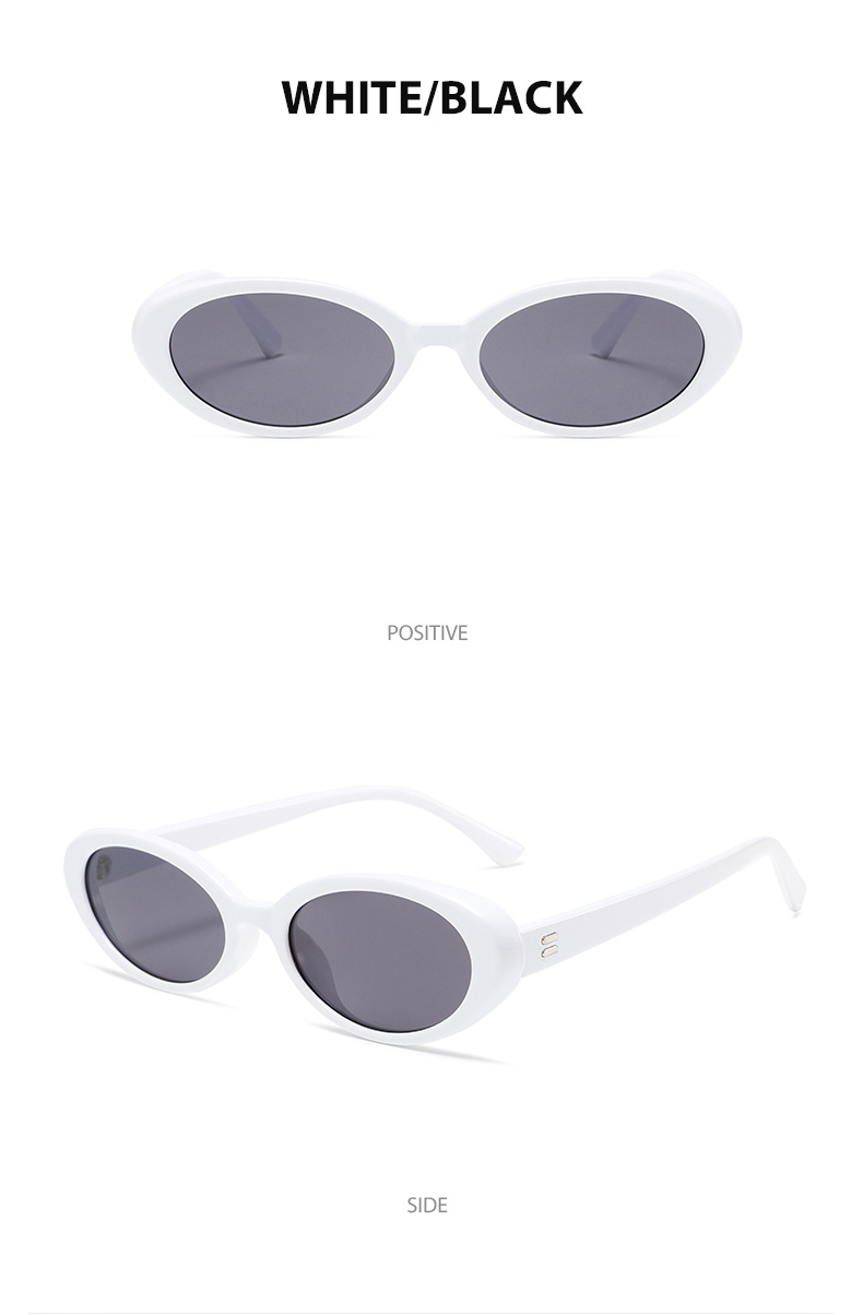 Vacation Style Vacation Solid Color PC UV400 Protection Cat Eye Full Frame Women's Sunglasses