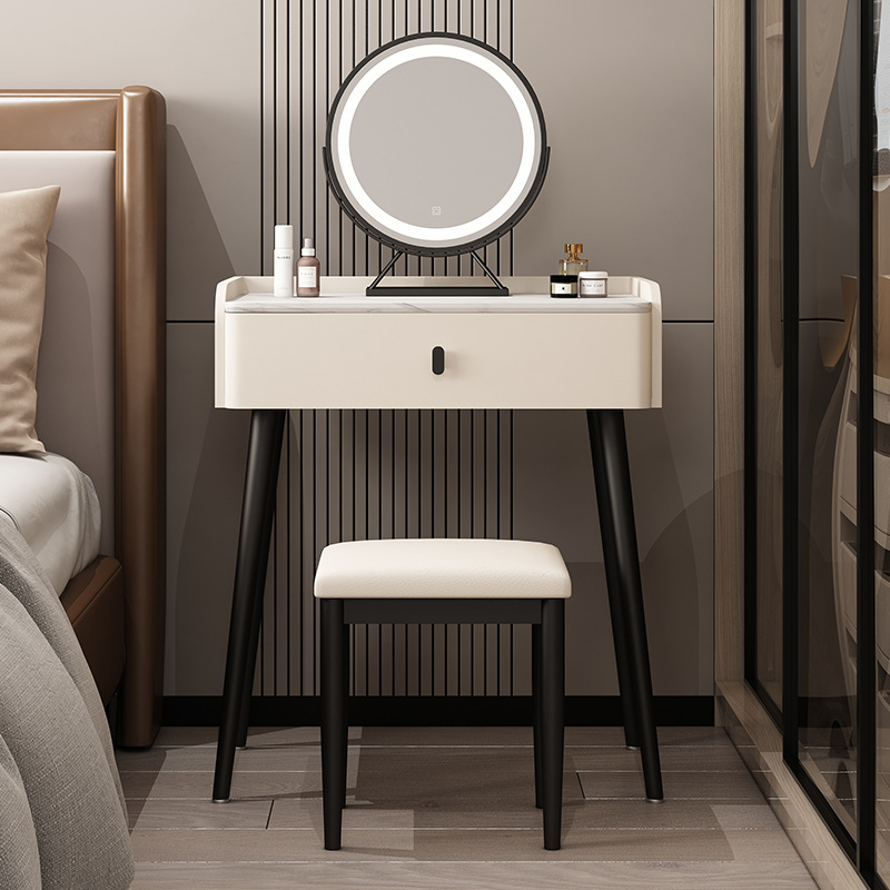 Espejo elegante beige negro de madera sólida del blanco los 60CM con tres colores