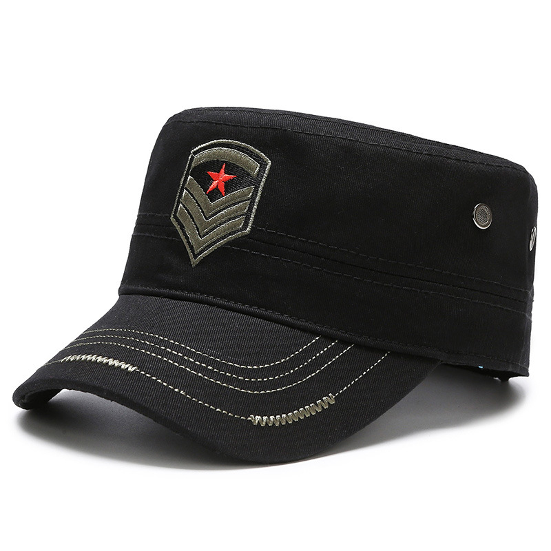 Neuer Frühling und Herbst Outdoor Flat Top Casual Herren Sportbrief bestickter Sonnenhut_voghion.com