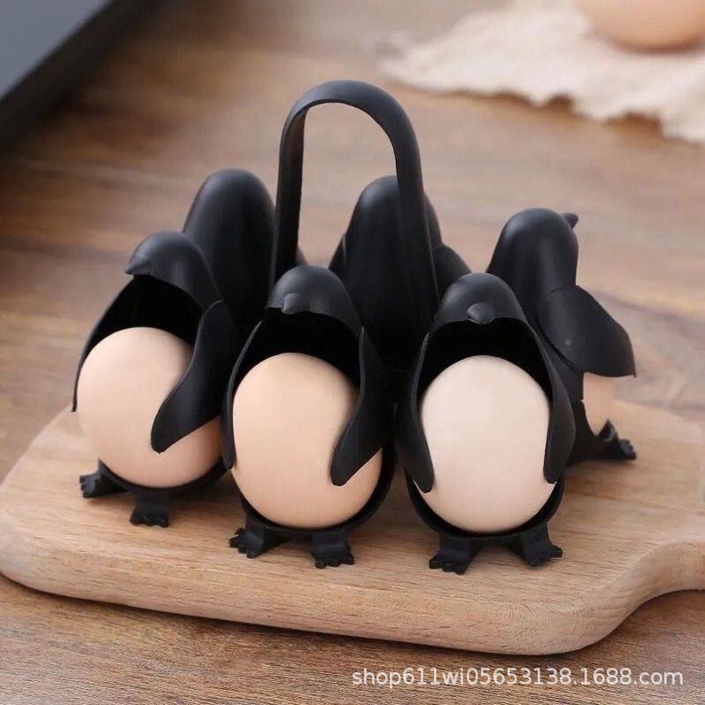 Los fabricantes suministran gadgets de cocina transfronterizos, ollas de huevos de pingüino, estantes de huevos al vapor, colocadores de huevos duros, productos de huevo
