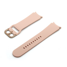 适用于三星watch4同色彩扣硅胶表带运动休闲智能手表表