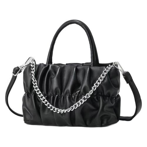 Chain bag handbag pleated cloud bag simple versatile shoulder bag top handle bag women's bag crossbody bag
