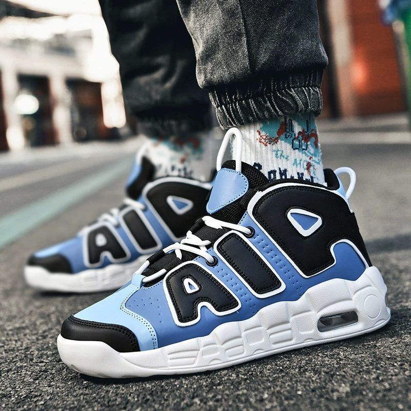 Внешняя торговля новые баскетбольные кроссовки мужские и женские пары больших размеров 47 модные трендовые дышащие кроссовки на воздушной подушке