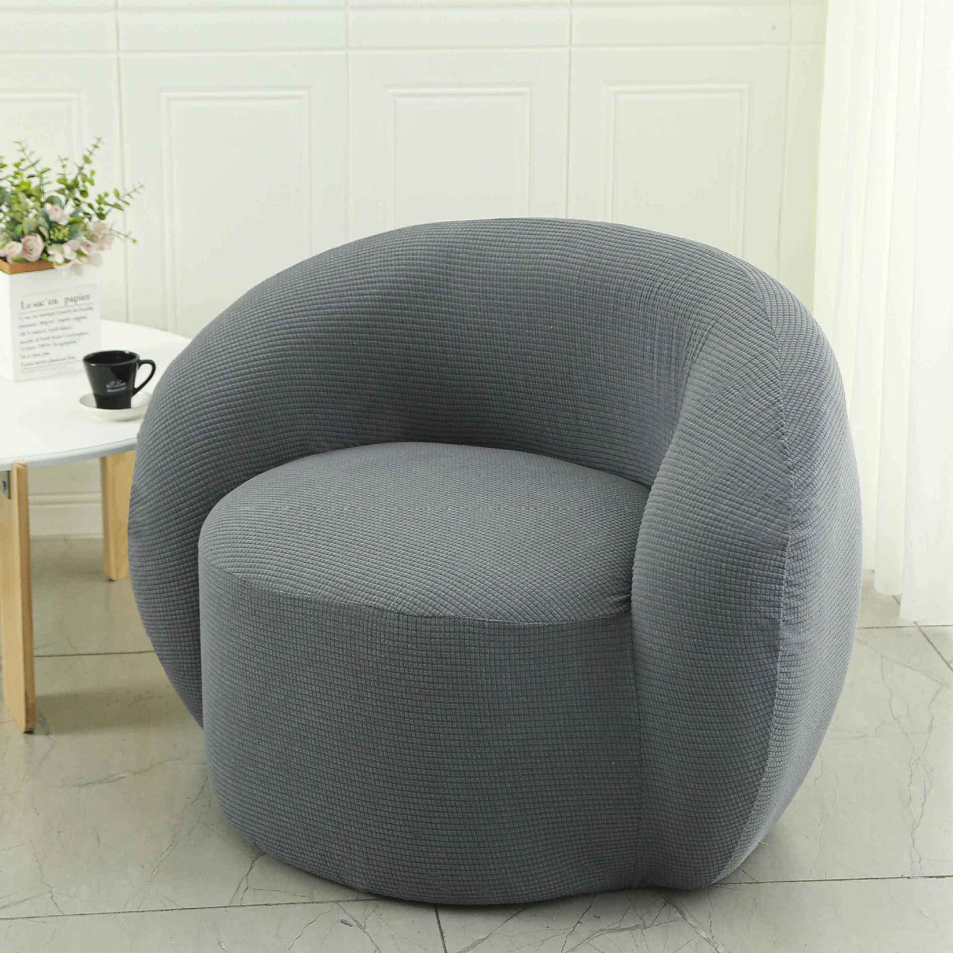 Cubierta de sofá y silla Cubierta de sofá de balcón de dormitorio individual de lana de cordero perezoso Cubierta de silla de sala de estar sencilla y cómoda