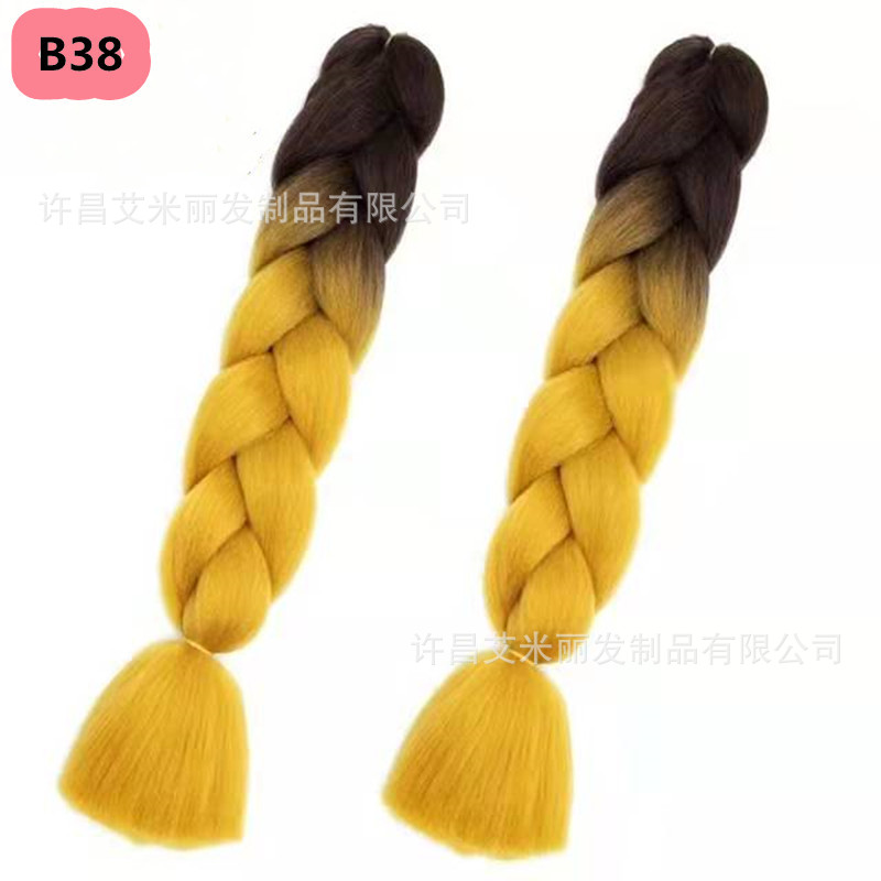 Trenzas africanas con cabello rosa渐 – materiales de alta temperatura, estilo boxeador