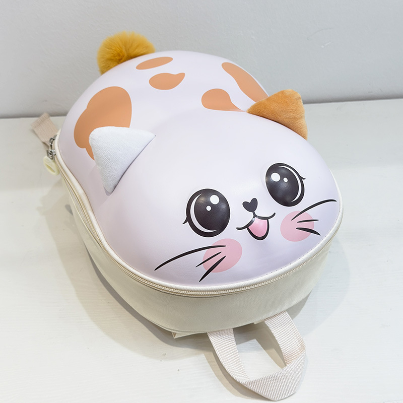 Cartoon estereoscópico Eggshell mochila infantil adorable conejo osos mochila para niñas mochila transpirable para niños
