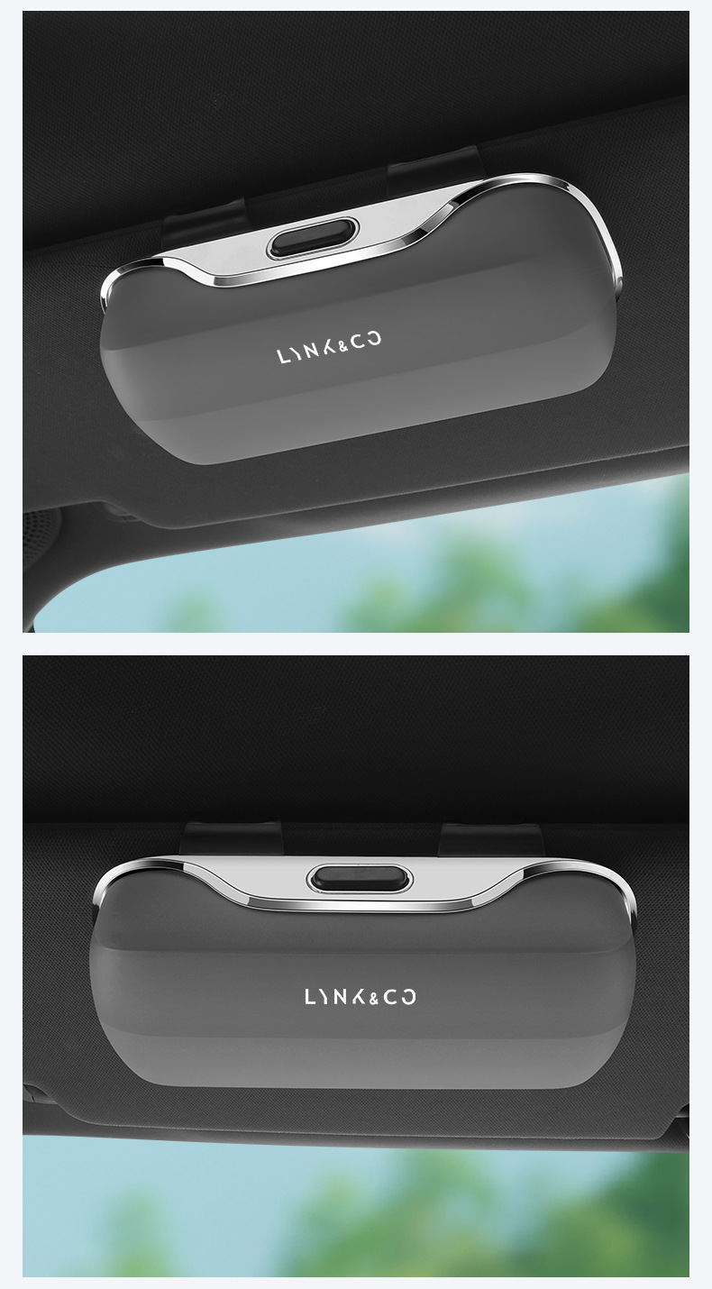 Suitable for Lynk & Co 07 08 05 01 02 Magnetic Glasses Case Car Special Sun Visor Multi-Functional Storage Clip