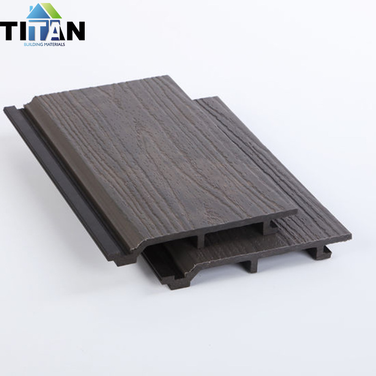 Exportación de PVC de América del Sur Tablero de pared de madera y plástico Material de decoración de techo de madera ecológica 180 High Great Wall