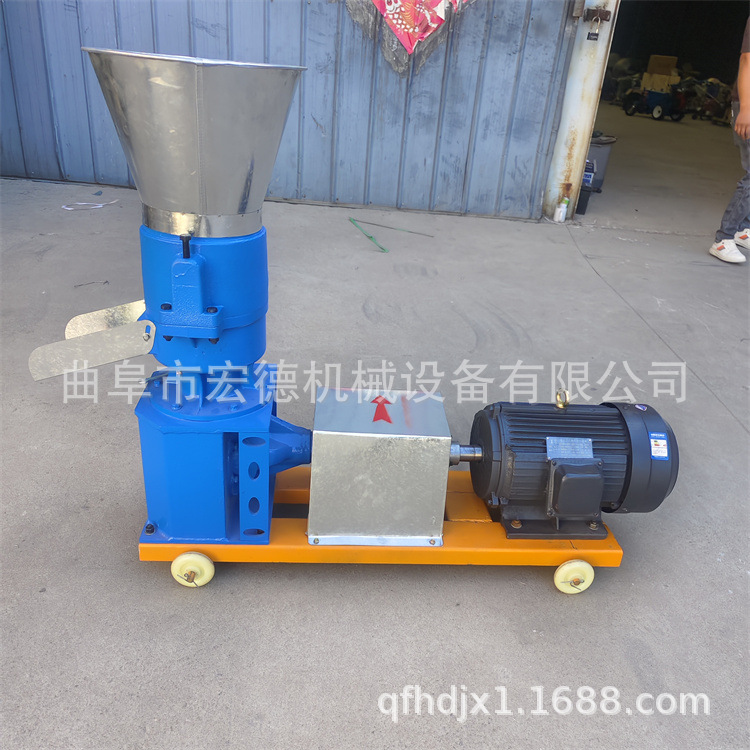 新款养殖饲料颗粒机 草饲料牛羊兔造粒机 玉米秸秆电动制粒机