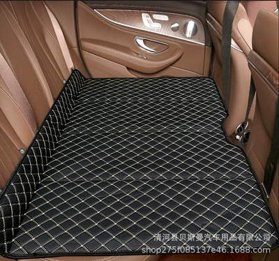 Universal Car Bed for Drivers, Rear Vehicle-mounted inflatable bed - black-rice-noodles-butterfly-pattern