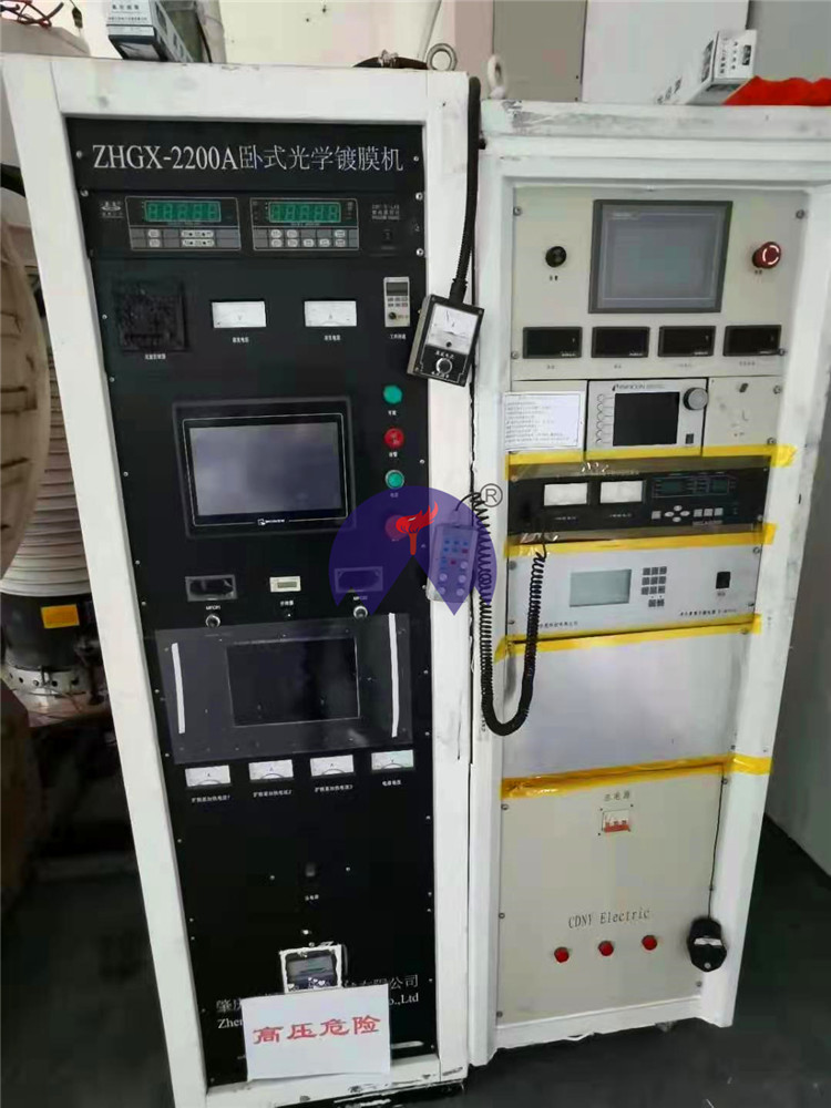 二手AF真空镀膜设备不锈钢玻璃表面水滴角防污膜设备