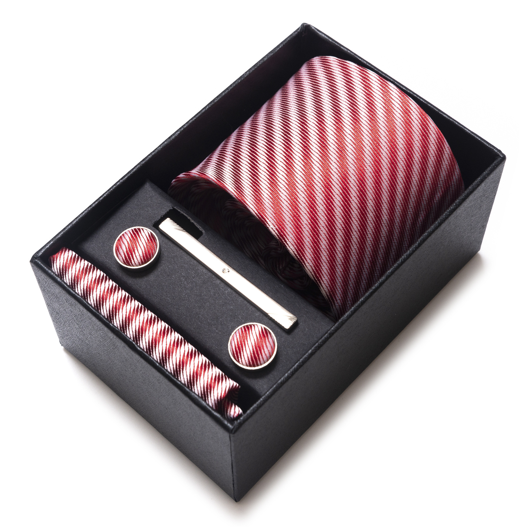 Set de Caja de Regalo con Corbata de Negocios para Hombre de Rayón Jacquard para Boda