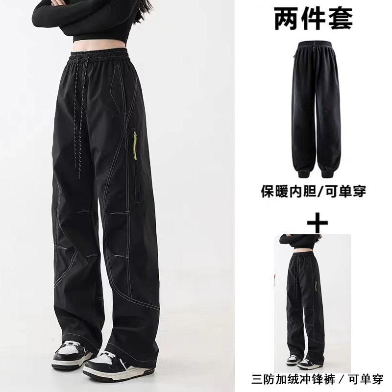 Blue fleece-lined two-piece set [same style as department store, quality guaranteed]