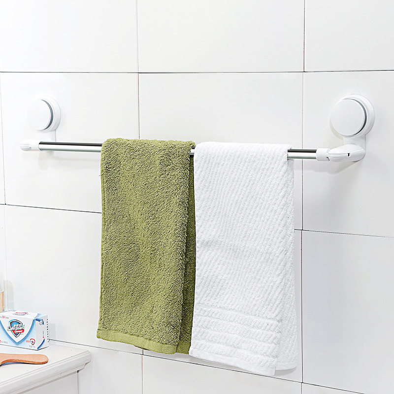 Single lever rotatable towel rack stainless steel towel rack bathroom non-perforated suction cup towel rack wholesale