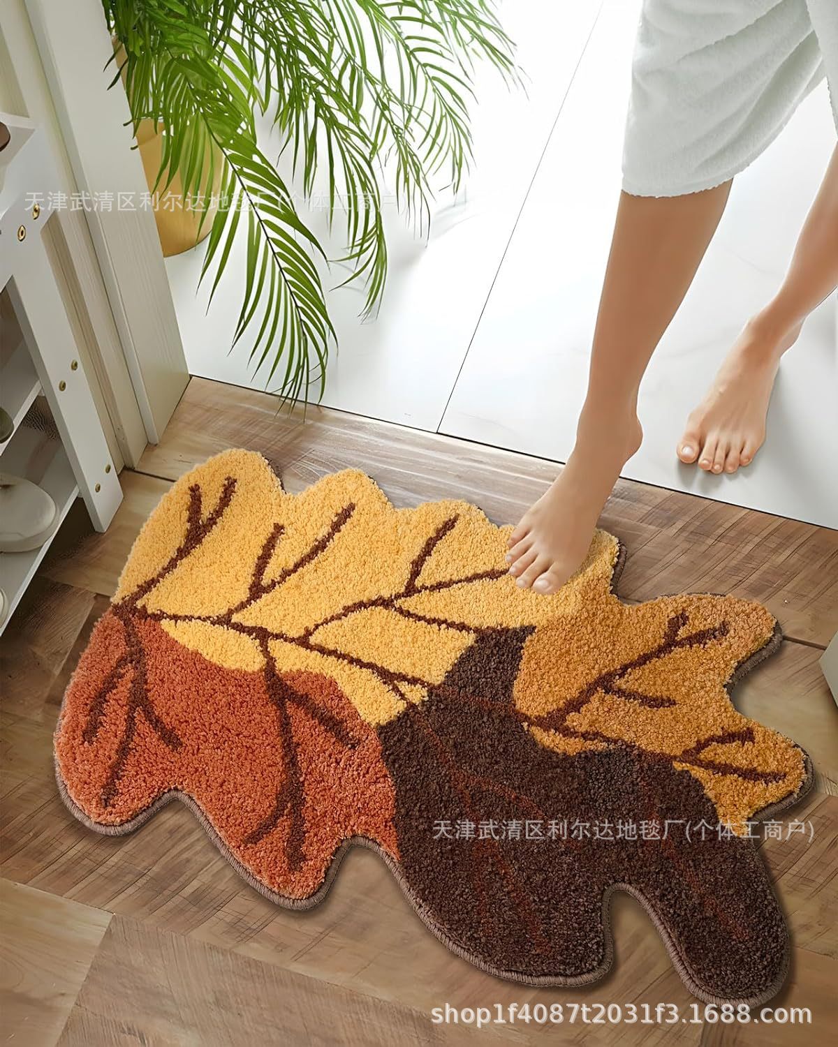 Alien Light Luxury Thanksgiving Cashmere Floor Mat Household Bathroom Toilet Water Absorbent Non-Slip Foot Mat Sofa Coffee Table Mat