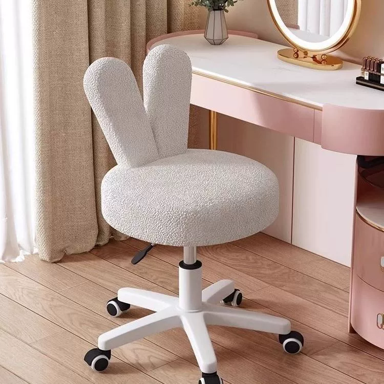 Домашняя спальня вращающийся стул для девочек шкив компьютер стул косметический стул сетка красная спинка поднимается колесо для туалетного столика