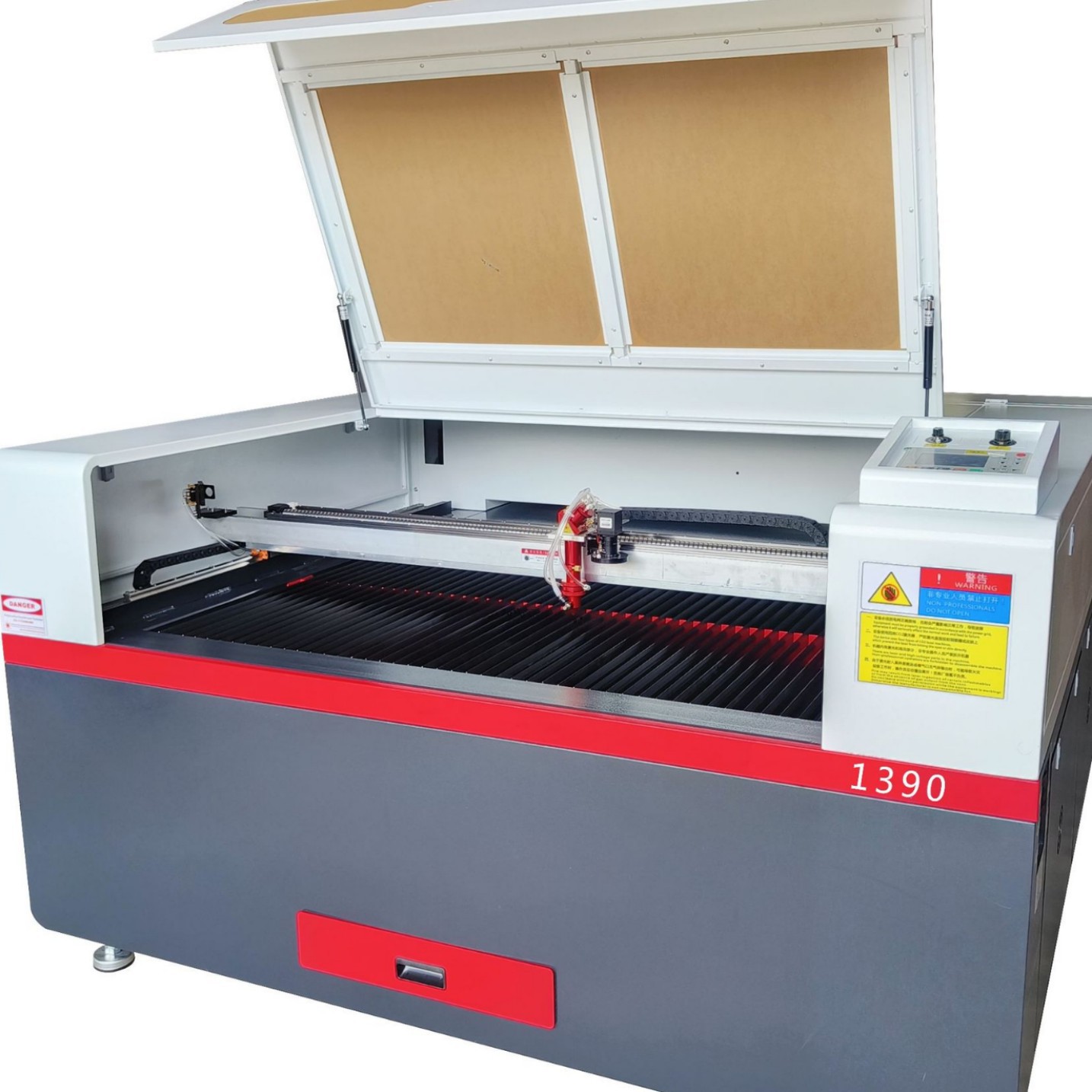 Máquina de corte láser acrílico tornillo servo de 300 vatios mesa de corte