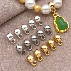 18k 銅メッキ圧力鍋位置決めバックルネックレスバックル固定バックル diy 手作りジュエリーネックレスブレスレット仕上げバックル