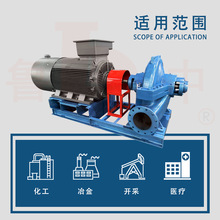 OS200-520型卧式离心泵双吸中开式离心泵性能可靠结构简单